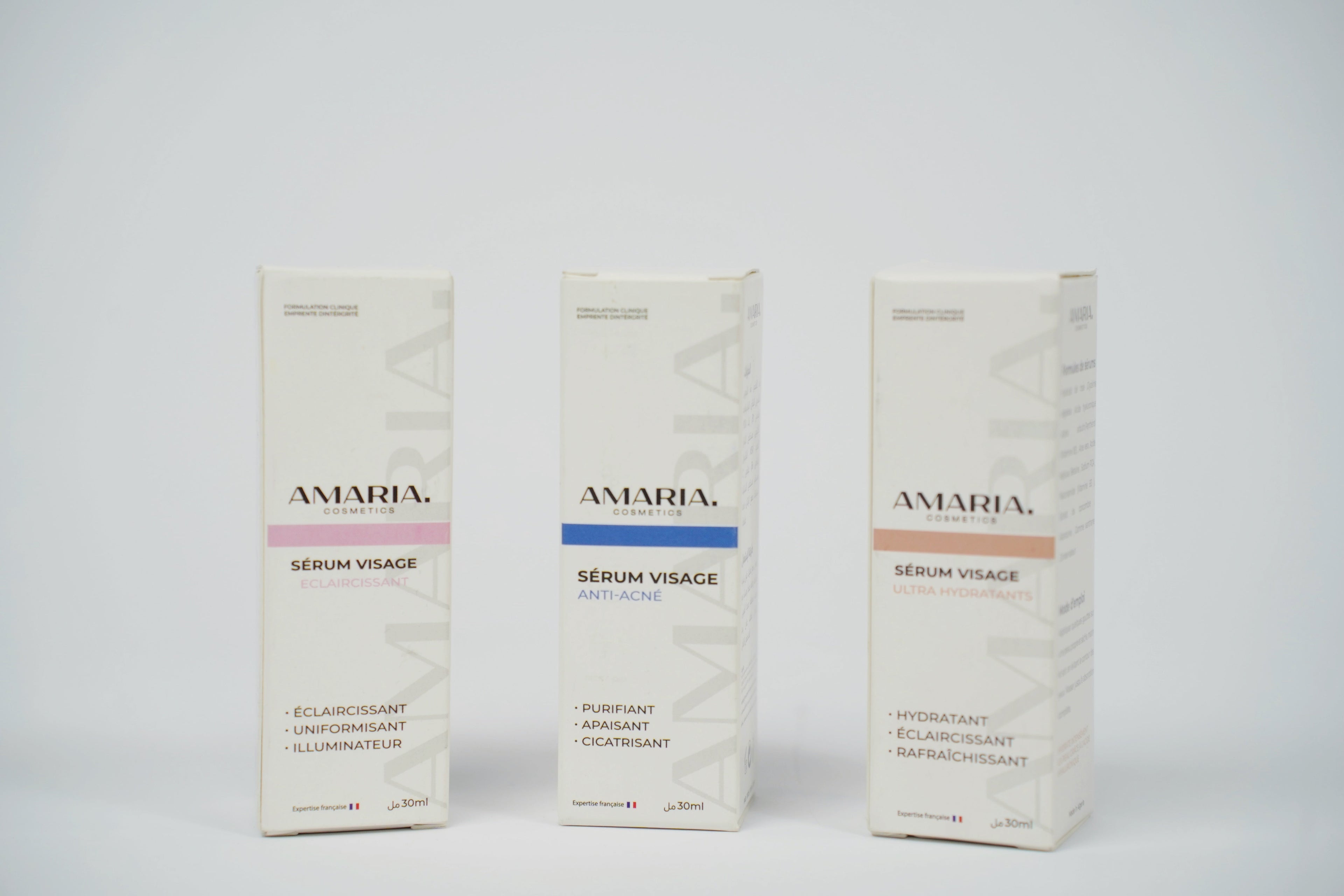 Pack Sérums Complet (Anti-Acné, Éclaircissant & Ultra Hydratant)