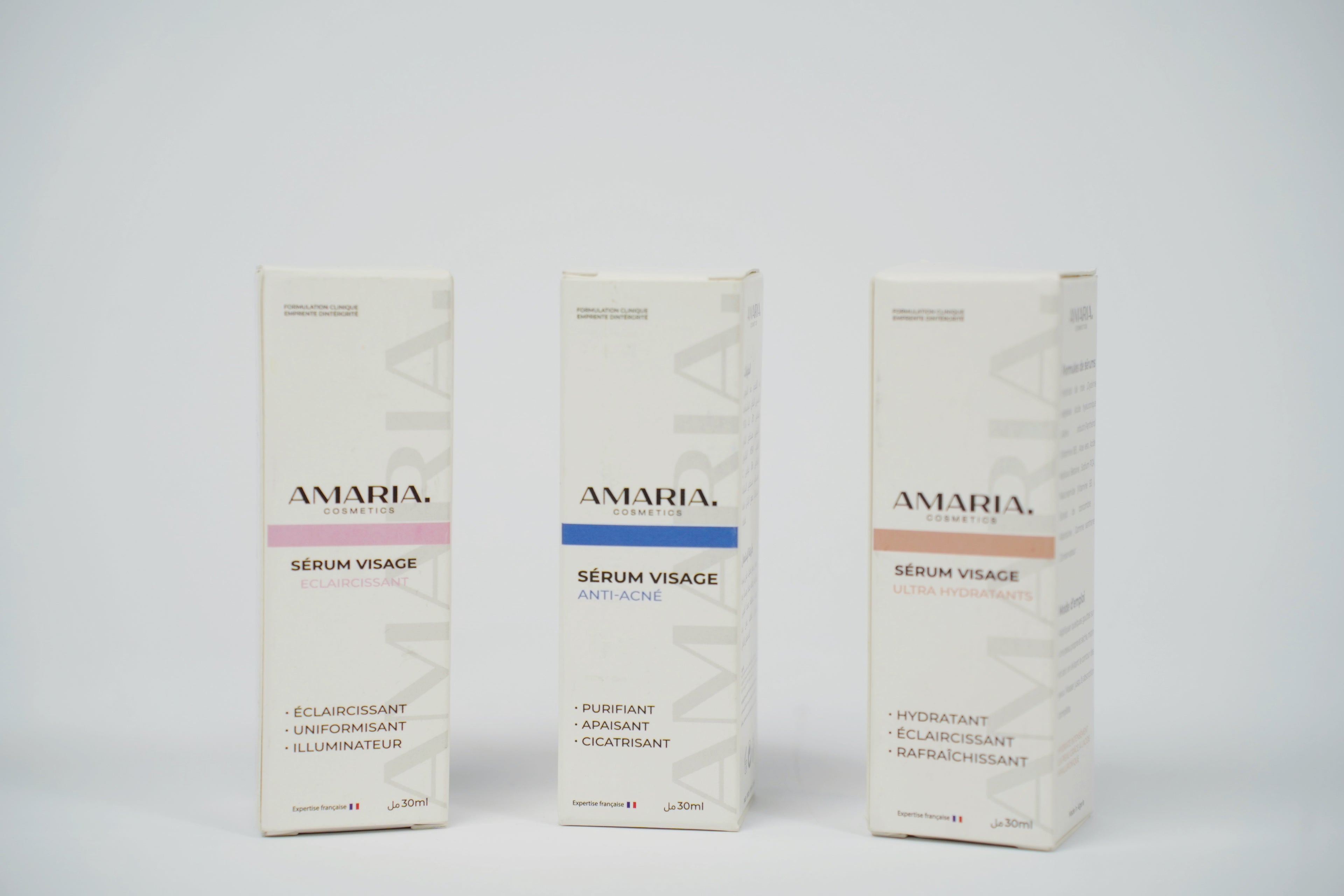 Pack Sérums Complet (Anti-Acné, Éclaircissant & Ultra Hydratant)